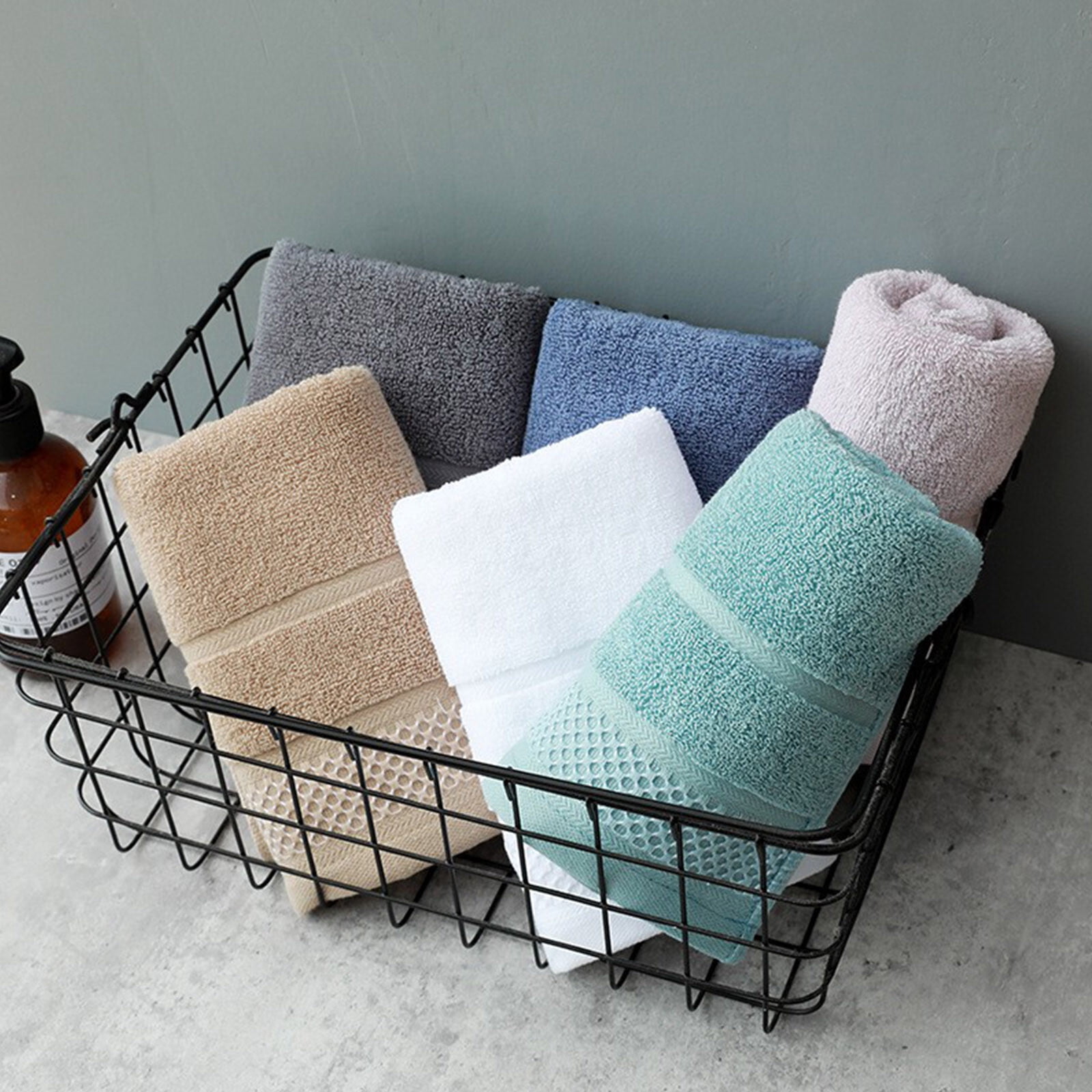 Under $5 Clearance! Bath Towel, InsCrazy 100% Cotton Towel, Thick and Soft, Quick Dry, Highly Absorbent Household Towel for Bathroom, Sport, Wash Face, Large Gift Hand Towel