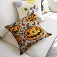thumbnail image 5 of pumpkins Halloween decorations spooky Linen toss pillowcase decoration pillowcase gifting preferred 20x20 inch cushion cover 2 sets sofa pillowcase sofa bedroom living room car, 5 of 8