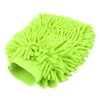 Durable Practical Microfiber Car Wash Glove Mitt Anti Scratch Fluorescent Green