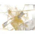 thumbnail image 2 of Goldberger, Jennifer 24x19 Gold Ornate Wood Framed with Double Matting Museum Art Print Titled - Gold and Grey Exploration V, 2 of 4