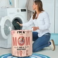thumbnail image 4 of I'm a Pitbull Mom and a Registered Nurse Nothing Scares Me Foldable Laundry Basket Terrier Dog Lover Organizer Storage with Handles - 00002, 4 of 5