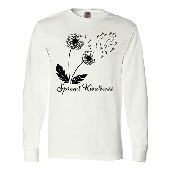 Inktastic Spread Kindness Dandelion Long Sleeve T-Shirt
