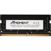 MMoment 8GB DDR4 3200MHz SODIMM (PC4-25600) 1.2V CL 22 Non-ECC Unbuffered 260 Pin (2Rx8/ Dual Rank Base on 1Gx8)