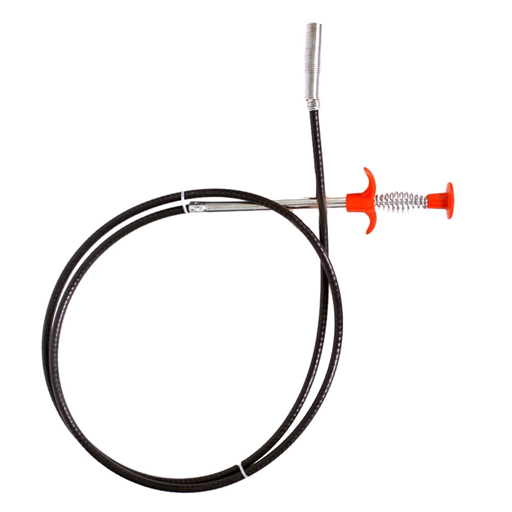 Hand Bending Pressure Sewers Clip Device Junk Sewer Dredge Handle Hair Cleaning Tool Drain Sewer