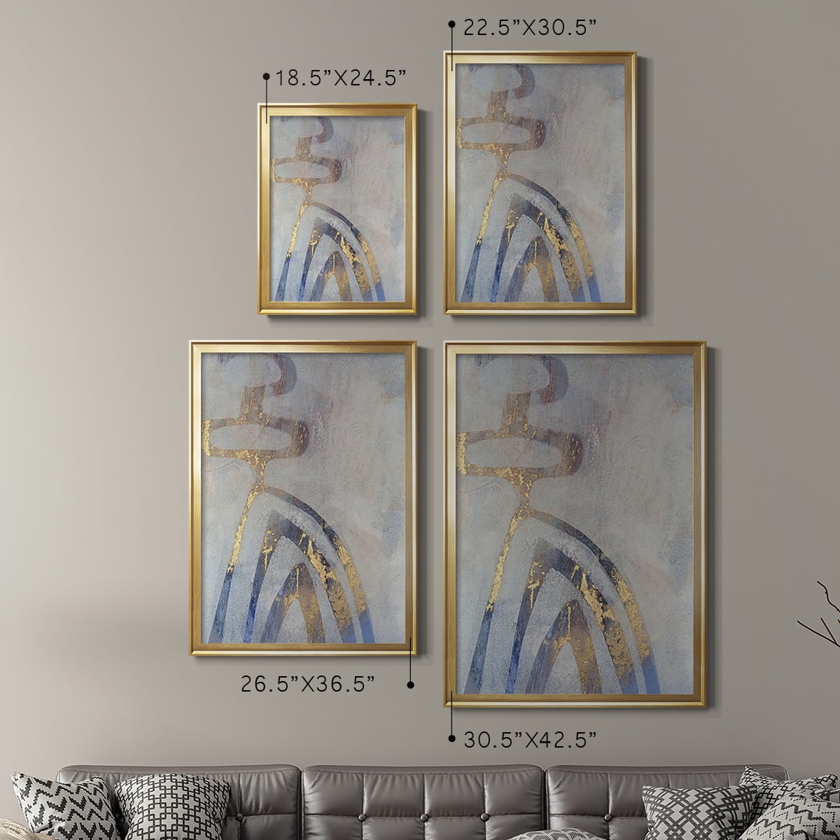 Linx III Premium Framed Print, in Gold, Black, or Silver - Ready to Hang