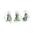 thumbnail image 4 of Frog Ornament Versatile Frog Sculpture Tea Pet Creative Frog Statue for Home Fish Tank Bonsai Decoration, 4 of 5