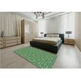 thumbnail image 4 of Ahgly Company Indoor Square Patterned Deep Emerald Green Area Rugs, 3' Square, 4 of 6