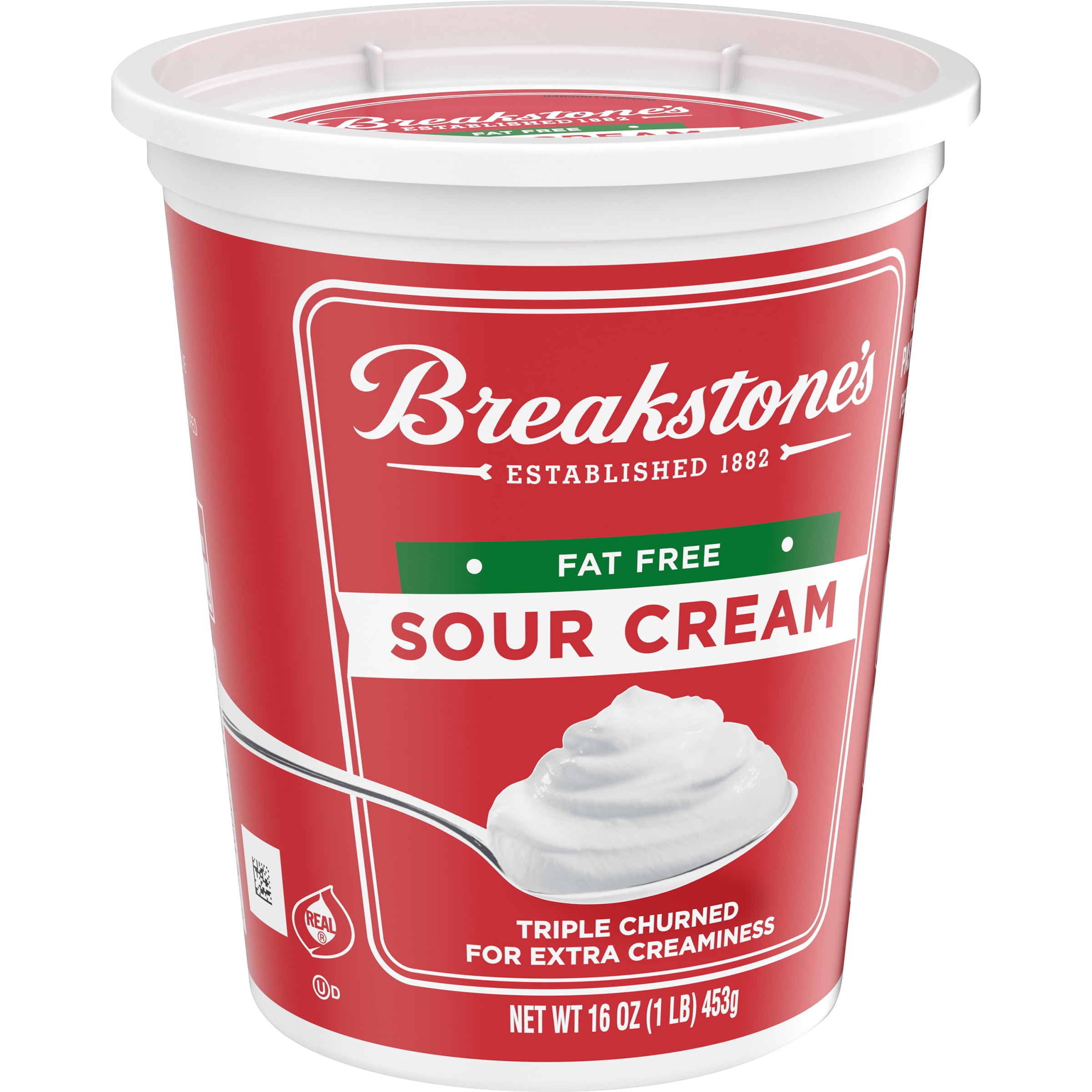 Breakstone S Fat Free Sour Cream 16 Oz Tub Walmart Com Walmart Com