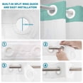 thumbnail image 4 of No Hook Shower Curtain, Green Dog Shower Curtains for Bathroom with See Through Top Window, Funny Animals Modern Art Waterproof & Washable Bath Curtain Extra Long 72"x96", 4 of 9