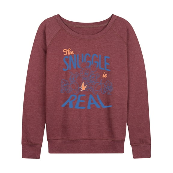 Disney - Mickey Mouse - The Snuggle Is Real - Women's Lightweight French Terry Long Sleeve Shirt