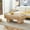 Natural, variant on Modern Simple Coffee Table with Sturdy Legs, Wood Texture Center Table with Thick Tabletop, 43.3"x21.6" Coffee Table for Living Room, Apartment, Natural