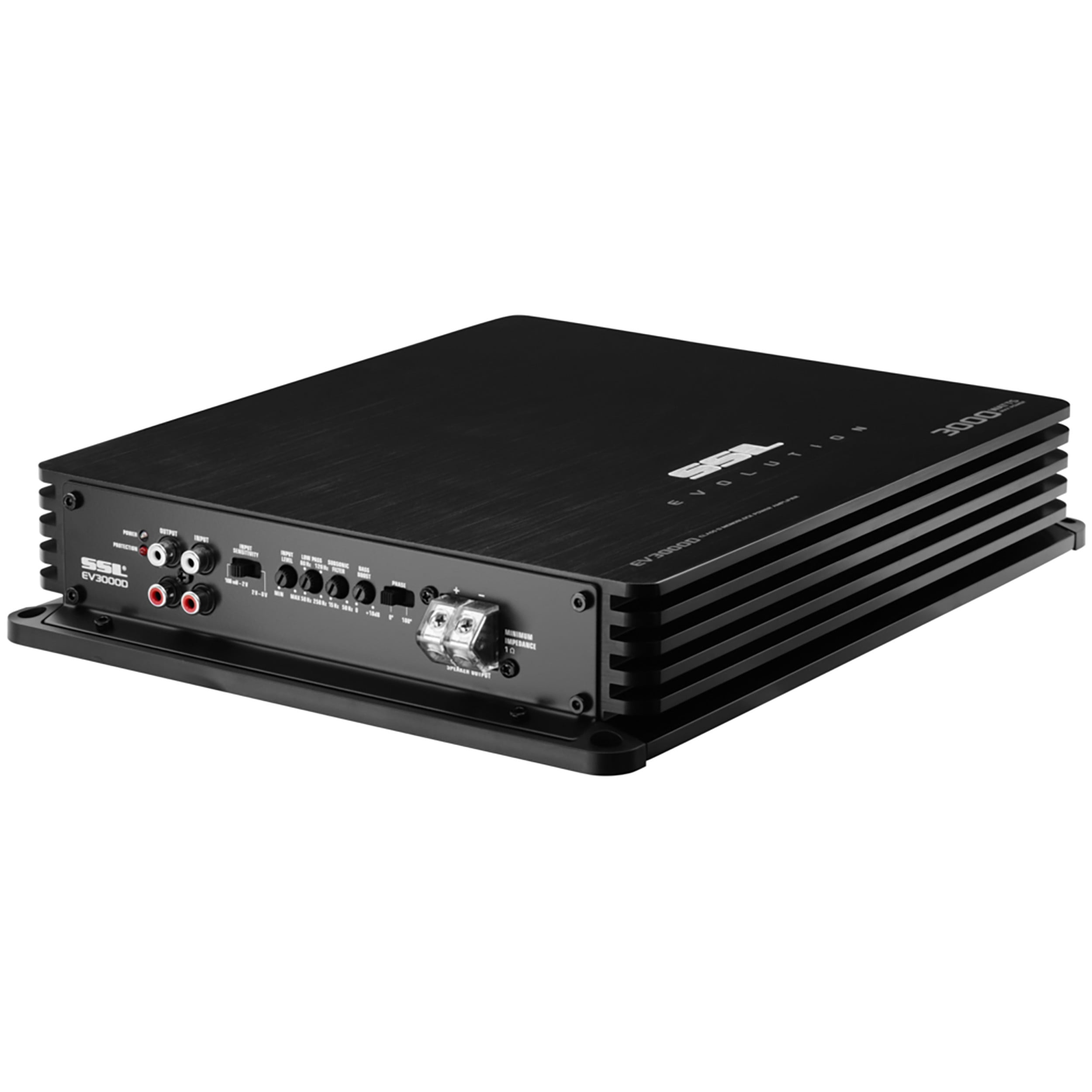 Sound Storm Laboratories EV3000D Evolution Series Car Audio Amplifier – 5000 High Output, Class D, Monoblock, 1 Ohm, Low Level Inputs, Low Pass Crossover, Hook Up To Stereo and Subwoofer