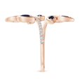 thumbnail image 6 of ANGARA Natural Marquise Sapphire Olive Leaf Ring in 14K Rose Gold for Women (Size-4x2mm) | September Birthstone, Birthday, Anniversary, Jewelry Gift for Women | Natural Blue Sapphire Ring, 6 of 11
