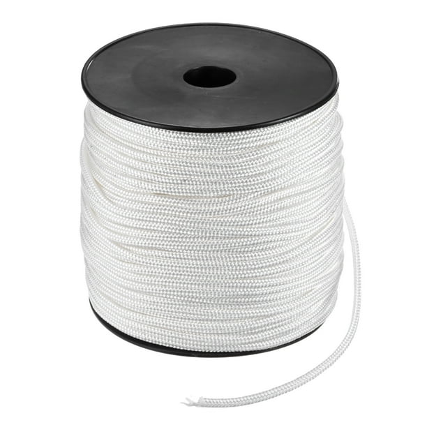 Cuerda de arranque de retroceso Uxcell 5.5mm 100m Cuerda de nylon para motosierra Blanca