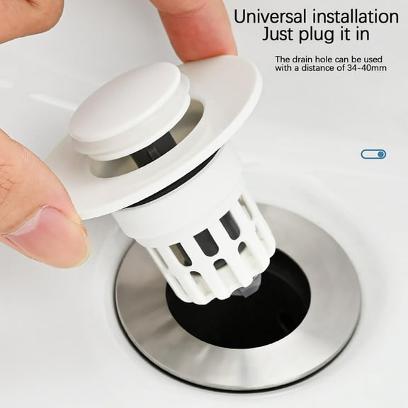 Bathroom Sink Stopper 2 Pack Universal Sink Drain Strainer Bathtub Drain Stopper Sink Drain Stopper Drain Plug Filter for Bathroom Sink Sink Stopper Bathroom Drain