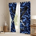 thumbnail image 3 of Homewish Baseball Gamer Black Out Curtains for Teens Female Men,Blue Camouflage Camo Curtains Pack of 2 (42x63 Each),Sport Theme Bedroom Curtains,Microfiber Bedroom Decor, 3 of 6