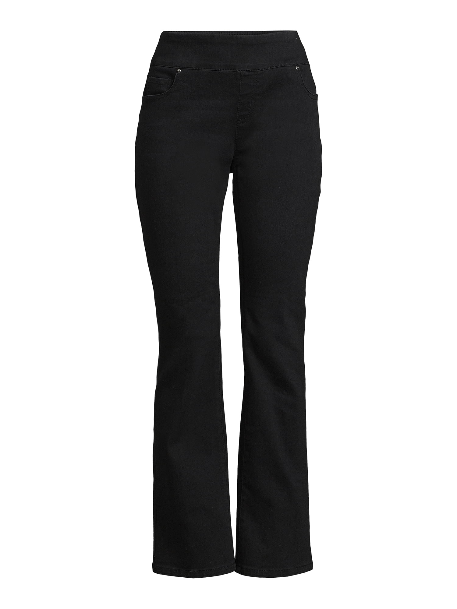 The Pioneer Woman Pull On Embroidered Bootcut Jeans, 32” Inseam, Sizes XS-3X, Women's and Women's Plus