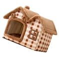 thumbnail image 3 of Linda Casa Para Gatos De Dibujos Animados, Acogedora Y Duradera Con 2 Puertas, Portátil Y Fácil De Limpiar, Refugio Cálido Para El Invierno, 3 of 7