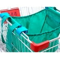 thumbnail image 3 of Handy Sandy Repeat Shopping Patent Universal Cart Bag with Zipper Pouch Polyester, Green, 3 Pack, 3 of 8