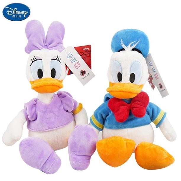 30cm46cm Disney Original Donald Duck Daisy Plush Filling Toys Cartoon Animal Kawaii Soft Dolls Kids Birthday Xmas Presents Gifts zhangyuxiang LED