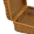 thumbnail image 4 of Cesta de almacenamiento de ratán sintético, caja de almacenamiento portátil para estantería, mesa de casa S, 4 of 9
