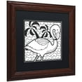 thumbnail image 2 of Trademark Fine Art "Flamingo" Canvas Art by Hello Angel, Black Matte, Wood Frame, 2 of 4