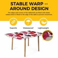thumbnail image 4 of Romantic Love Table Cloths for 6 Foot Rectangle Tables, Valentine's Day Cartoon Stars Heart Pink Red Patio Waterproof Elastic Fitted Tablecloths, Washable Rectangular Table Cover for Camping, 4 of 8