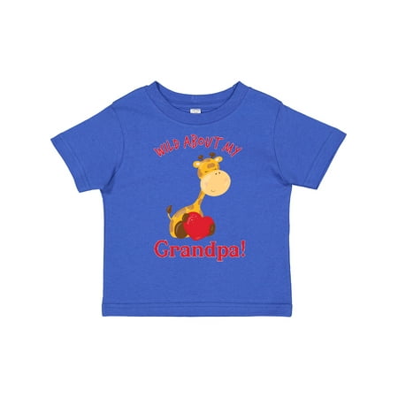 

Inktastic Wild About My Grandpa Gift Toddler Boy or Toddler Girl T-Shirt