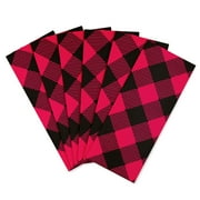 American Greetings 20 in. x 20 in. Christmas Tissue Paper, Red and Black Buffalo Plaid (6-Sheets, 16.7 Sq. ft.)