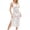 White, variant on Alkepwun Bathing Suit Cover up for Women Summer Casual See Through Crochet Mesh Swim Suit Dress V-Neck Sleeveless Tie Side Slit Long Beach Dress