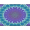 thumbnail image 1 of Ahgly Company Machine Washable Indoor Rectangle Transitional Blue Turquoise Green Area Rugs, 7' x 10', 1 of 7