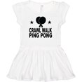 thumbnail image 3 of Inktastic Crawl Walk Ping Pong Girls Baby Dress, 3 of 5
