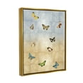 thumbnail image 3 of Various Butterfly Insect Pattern Animals & Insects Graphic Art Metallic Gold Framed Art Print Wall Art, 3 of 6