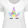 thumbnail image 4 of Inktastic Unicorn Face Women's Plus Size T-Shirt, 4 of 5