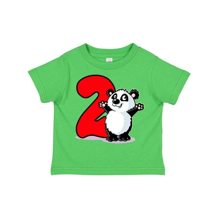 

Inktastic 2nd Birthday Panda Gift Toddler Boy or Toddler Girl T-Shirt