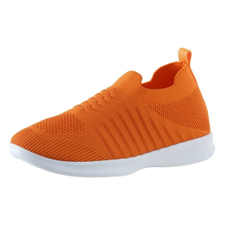 

Quealent Adult Women Shoes Women Shoes Casual Size 11 Women Casual Shoes Fashionable Simple and Solid Color The New Womens Casual Comfortable Shoes Orange 8