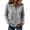 Gray, variant on Pink Loose Fit Workout Tops Long sleeve V Neck Button Down Blouses Ideal for office, gym, daily wear,Lightweight & Wrinkle-free & Workout M