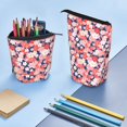 thumbnail image 5 of Lsque Japanese Cherry Blossoms Pattern Telescopic Pencil Bag Pen Holder Stationery Case, Stand-up Retractable Transformer Bag Organizer, 5 of 6