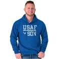thumbnail image 3 of USAF Son United States Air Force Men Big & Tall Graphic Hoodie Brisco Brands 2X, 3 of 5