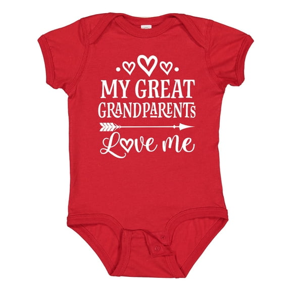 Inktastic Great Grandparents Love Me Grandkids Boys or Girls Baby Bodysuit