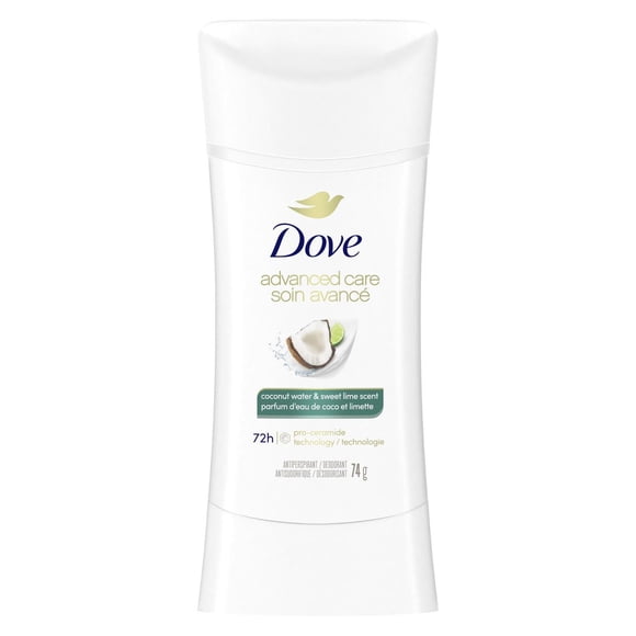 Dove Advanced Care Antiperspirant Deodorant Coconut Water & Sweet Lime, 74 g