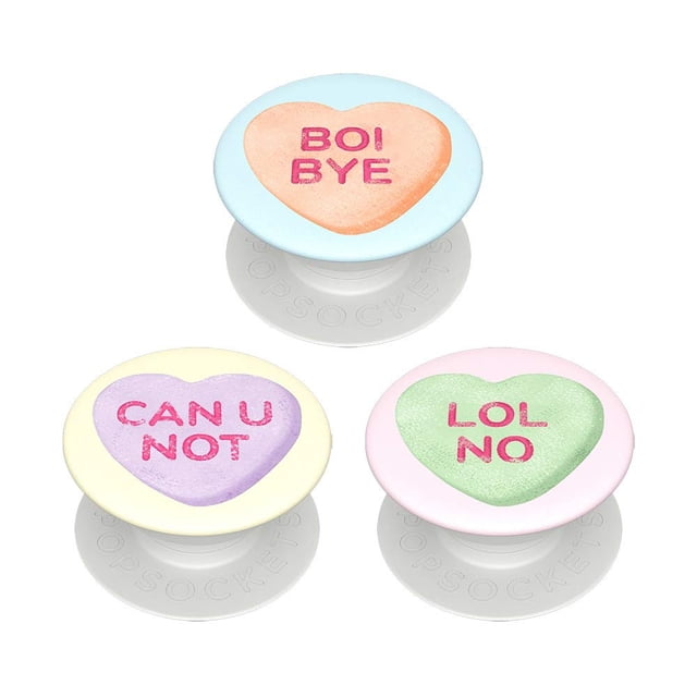 PopSockets PopMinis Agarre para Teléfono Paquete de 3 Corazones Atrevidos