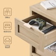 thumbnail image 5 of ARKANTOS Large Nightstand Set of 2, Farmhouse Style Bedside Tables, for Bedroom and Living Room, Light Oak, 5 of 7