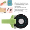thumbnail image 6 of Manual Embossing Label Maker Machine 3D Handheld Dial Label Printer with Tapes 7.48 x 5.12 x 2.76 inches / 19.0 x 13.0 x 7.0 cm Mini Vintage Embossed Tape Writer for Home Office Crafts Green, 6 of 9