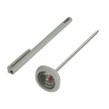 Mainstays 1.2'' Stainless Steel  Instant Read Thermometer with Protective Storage Sleeve