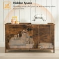 thumbnail image 4 of HOOBRO Cat Litter Box Enclosure Wooden Pet House End Table Living Room Bedroom Brown BF03MW01G2, 4 of 9