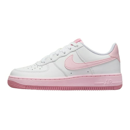 Nike Air Force 1 Big Kids' Shoes Color: White/Elemental Pink/Medium Soft Pink/Pink Foam Size: 5Y