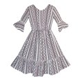 thumbnail image 2 of Girls Dress Casual Geometric Sundress Holiday Summer Beach 6, 2 of 6