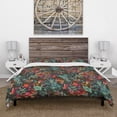 thumbnail image 3 of Designart 'Superimposed blend of Herbs Flowers Leaves and Berries' Abstract Duvet Cover Set, 3 of 4