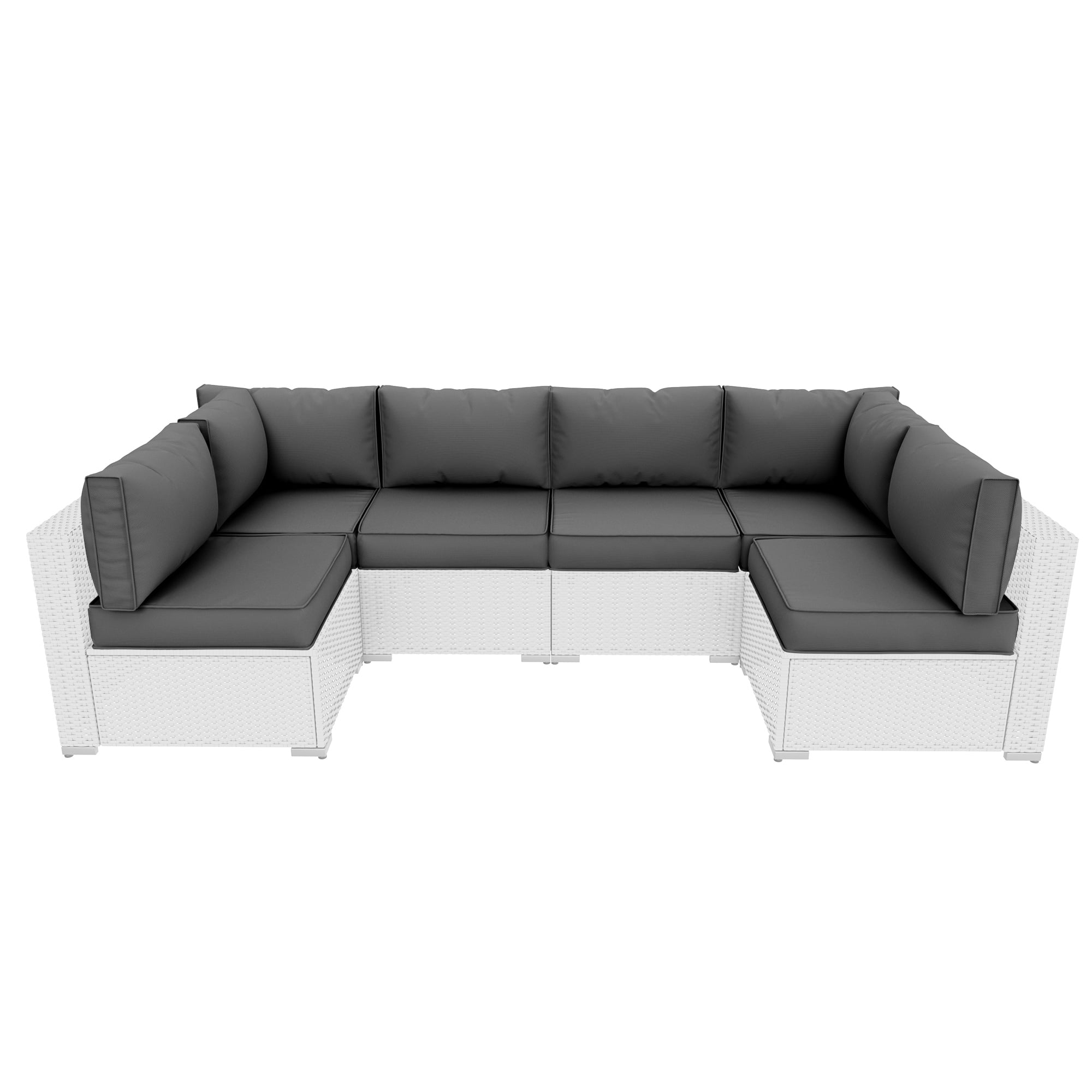 MRUAKA Outdoor Cushions for Patio Furniture Replacement, Patio Furniture Cushions, Deep Seat Patio Cushions, Patio Seat Cushions for Outdoor Sectional (Grey)